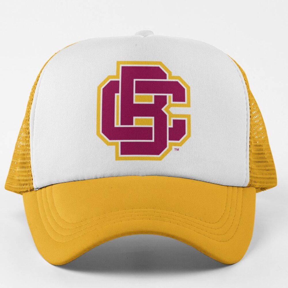 NEW Bethune-Cookman Wildcats BC Foam Trucker Mesh Snapback Hat 2TONE GOLD WHITE